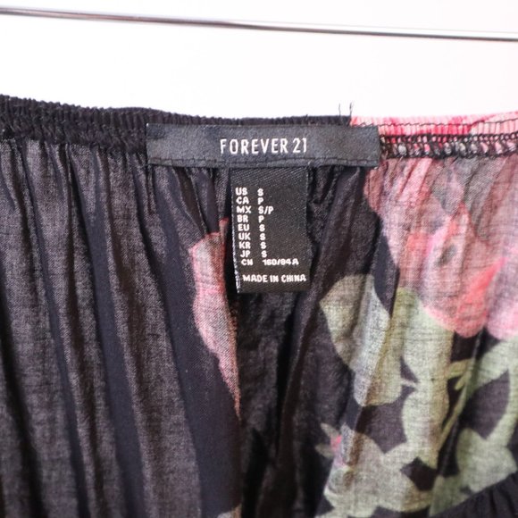 v-neck floral maxi dress with cross back - Picture 3 of 3